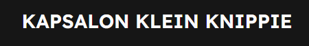 Kapsalon Klein Knippie